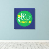 Funny Baking Laten we de broodroosterkunst van de Canvas Afdruk (Insitu (Houten vloer))