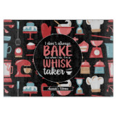 Funny Baking Meme Whisk Taker Retro Bakery Patroon Snijplank (Voorkant)