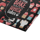 Funny Baking Meme Whisk Taker Retro Bakery Patroon Snijplank (Hoek)