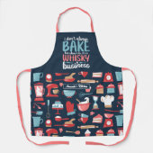 Funny Baking Pun Cute Pastry Chef Baker Pattern Schort (Voorkant)