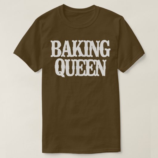 Funny Baking Queen T-Shirt (Design voorkant)