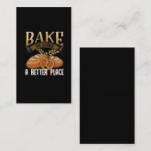Funny Baking Quote Bakery Cake Bread Lover Visitekaartje (Voorkant / Achterkant)