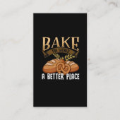 Funny Baking Quote Bakery Cake Bread Lover Visitekaartje (Voorkant)