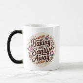Funny Baking Quote Typography Design Magische Mok (Links)