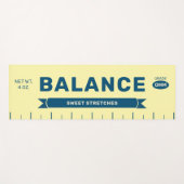 Funny "Balance" Butter Stick Personalized Yellow  Yogamat (Voorkant (horizontaal))