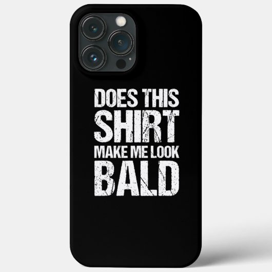 Funny Bald Head Jokes Mannen maken me er zo uit Case-Mate iPhone Case (Achterkant)