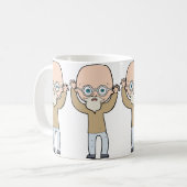 Funny Bald Man Koffiemok (Voorkant links)