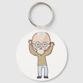 Funny Bald Man Sleutelhanger (Voorkant)