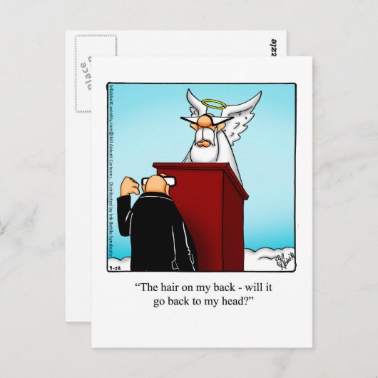 Funny Balding Humor Briefkaart (Voorkant / Achterkant)