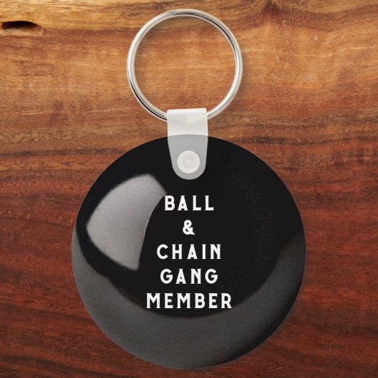 Funny Ball & Chain Sleutelhanger (Voorkant)