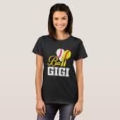 Funny Ball Gigi Softball Baseball Funny Women T-shirt (Voorkant volledig)