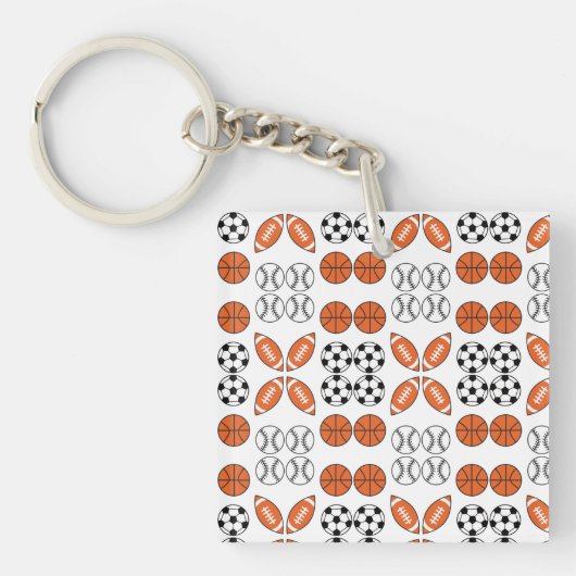 Funny Ball Pattern Sleutelhanger (voorkant)