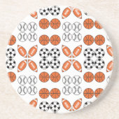 Funny Ball Pattern Zandsteen Onderzetter (Voorkant)