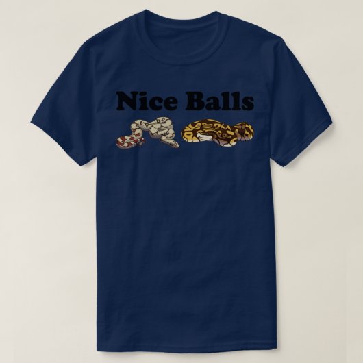 Funny Ball Python Snake T-shirt (Design voorkant)