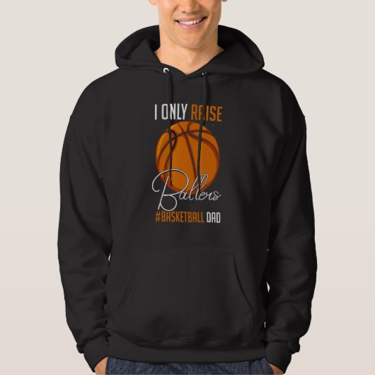 Funny Ballers Coaching B Ball Player Dad Hoodie (Voorkant)