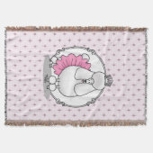 Funny Ballet Ballerina Princess Poodle Dog (wit) Deken (Voorkant)