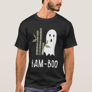 Funny Bamboo Halloween Costume Asian Boo Ghost Pun T-shirt