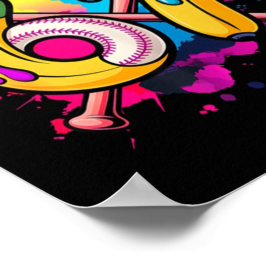 Funny Banana Baseball 67 Ice Cream Drip Meme Poster (Hoek)