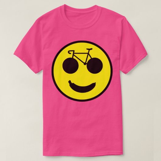 Funny Banana Bike Smile T-shirt (Design voorkant)