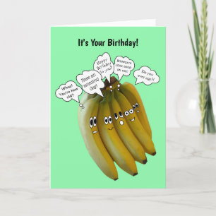 Funny Banana Birthday Card Bedankkaart