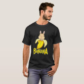Funny Banana Bunny Rabbit T-shirt (Voorkant volledig)