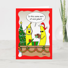 Funny Banana Christmas Kaart - Aangepaste kerstkaa