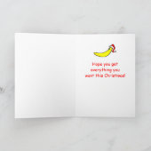 Funny Banana Christmas Kaart - Aangepaste kerstkaa (Binnen)