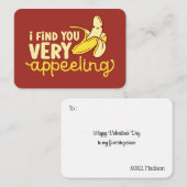 Funny Banana Cute Valentijnsdag Notitiekaartje (Voorkant / Achterkant)