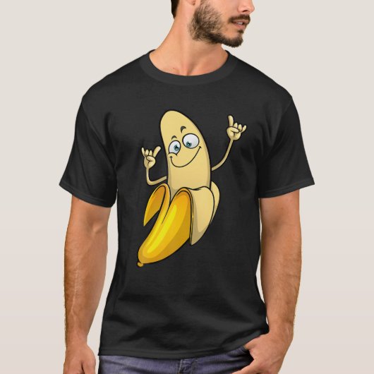 Funny Banana Design voor mannen Vruchtendar T-shirt (Voorkant)