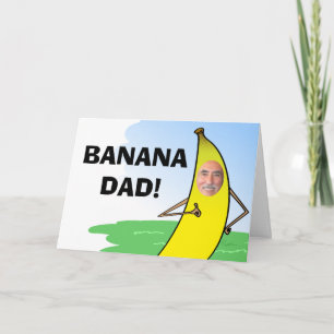 Funny Banana Fathers Day Card, voeg pap foto bij Kaart