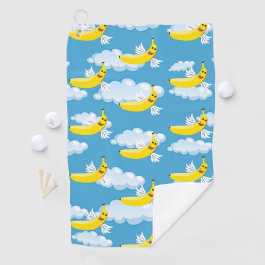 Funny Banana Fruit Lover Gifts Food Humor Emojis Golfhanddoek (Insitu)