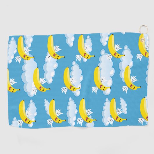 Funny Banana Fruit Lover Gifts Food Humor Emojis Golfhanddoek (Horizontaal)