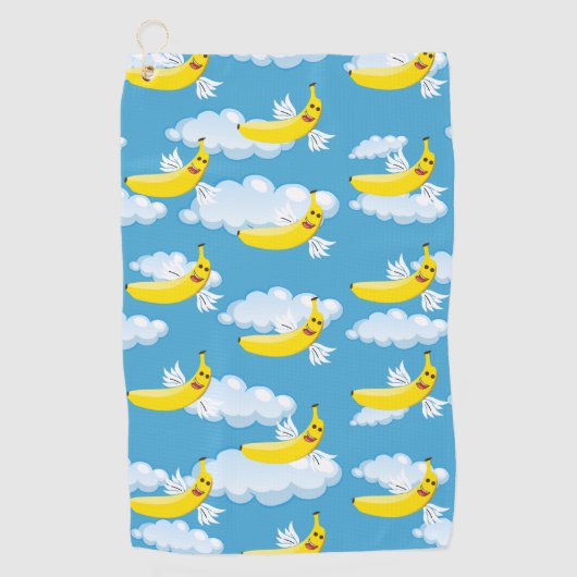 Funny Banana Fruit Lover Gifts Food Humor Emojis Golfhanddoek (Voorkant)