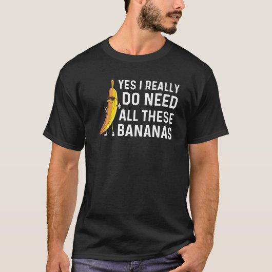 Funny Banana Gift Mannen Vruchten Eater Lover Heal T-shirt (Voorkant)