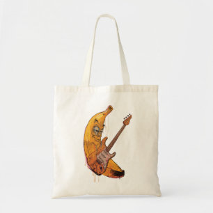 Funny Banana Gitaar Boodschappentas   Cartoon Muzi Tote Bag