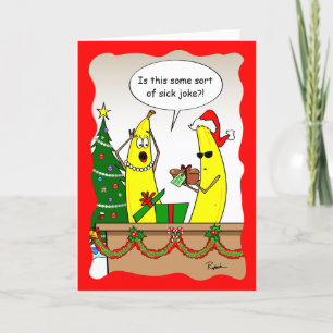 Funny Banana kerstkaart - Aangepaste feestkaarten Feestdagen Kaart