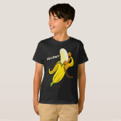 Funny Banana Phone - Yellow_ Hello_  T-shirt (Voorkant volledig)