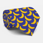 Funny Banana Print Tie – Yellow Fruit Necktie for  Stropdas (Opgerold)