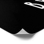 Funny Banana Pun Dark BG, gekrukt door Natuur Poster (Hoek)