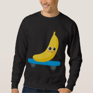 Funny Banana Skateboarden Skaters Cadeau Vrouw Man Trui