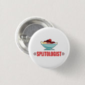 Funny Banana Split Ronde Button 3,2 Cm (Voorkant /achterkant)