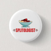 Funny Banana Split Ronde Button 3,2 Cm (Voorkant)