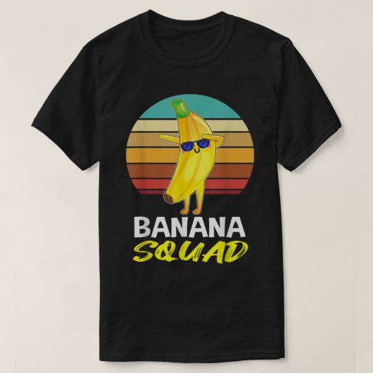 Funny Banana Squad Retro Design T-shirt (Design voorkant)