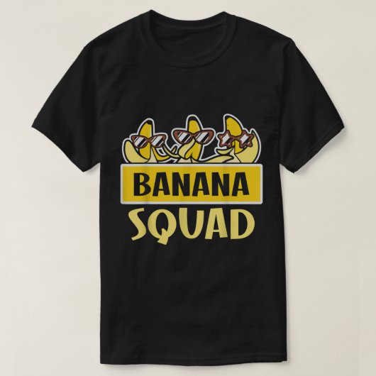 Funny BANANA SQUAD Shirt van Bananas Halloween (Design voorkant)