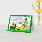Funny Banana St Patrick's Day Kaart - Aangepaste K (Gele Bloem)