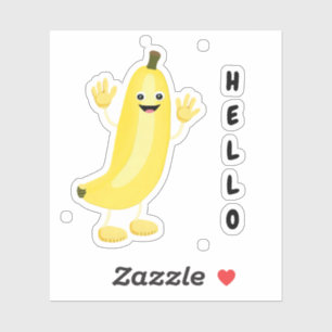 Funny banana sticker