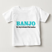 Funny Banjo Gezegde Baby T-shirt (Voorkant)