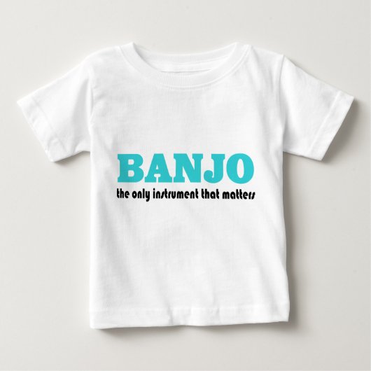 Funny Banjo Gezegde Baby T-shirt (Voorkant)