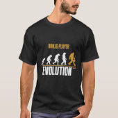 Funny Banjo Player Evolution Palling Banjo Bigfoot T-shirt (Voorkant)