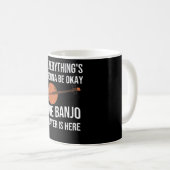 Funny Banjo Player Gifts | Blauwvintonijn Koffiemok (Voorkant rechts)